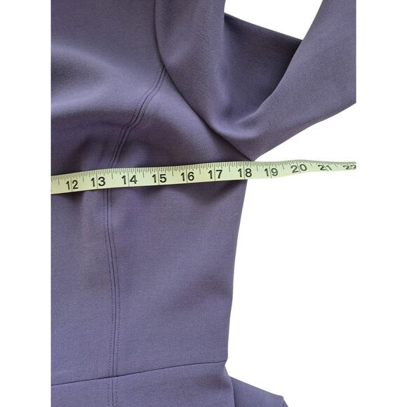 White House Black Market Dress Sz 6 Lavender Fit & Flare Keyhole Front Career - Picture 6 of 8